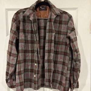 Grey and Red Flannel Shirt